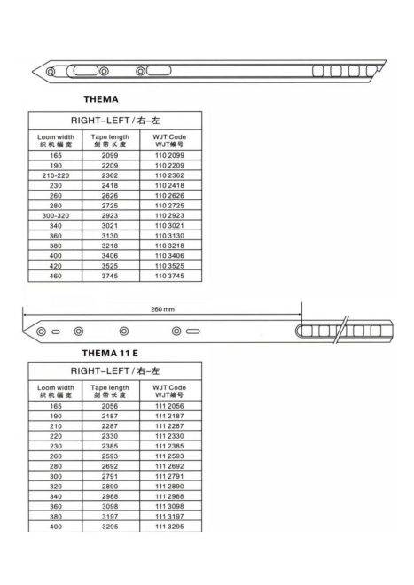 Thema 11E Rapier Tape
